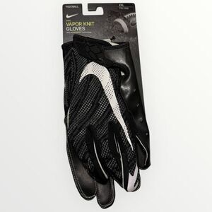 Nike Vapor Knit Football Wide Receiver Gloves Black CJ9270-091 Size XXL New